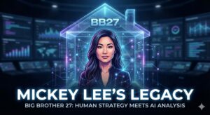 Mickey Lee Big Brother 27 strategic analysis and AI legacy chart