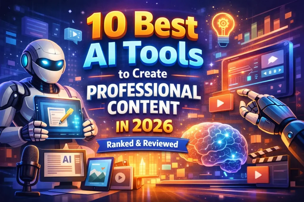 10 Best AI Tools to Create Professional Content in 2026 (Ranked & Reviewed)