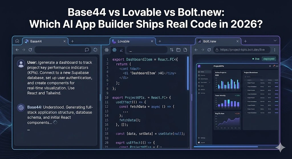 Base44 vs Lovable vs Bolt.new: The Ultimate AI App Builder That Actually Ships Working Code in 2026