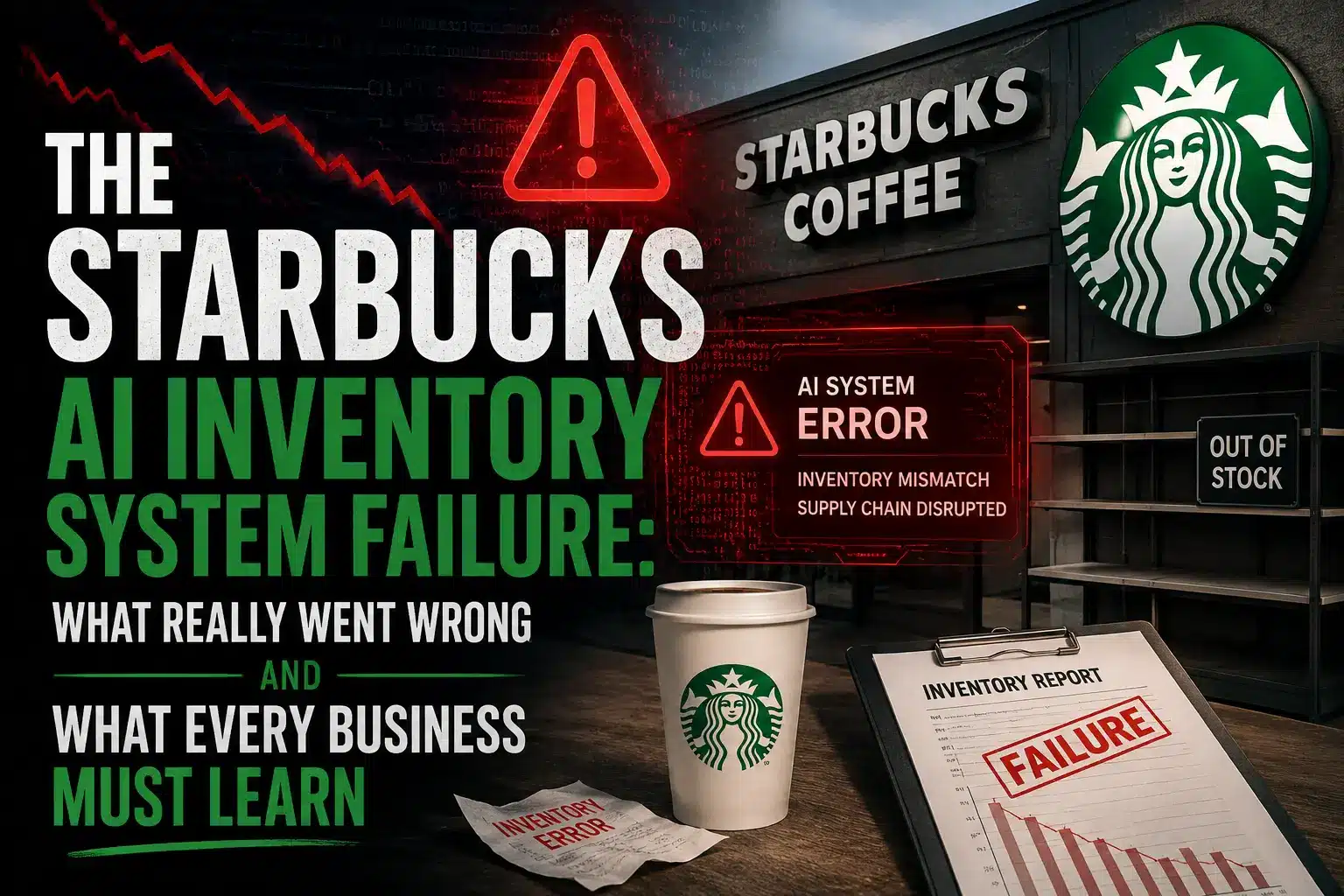 The Starbucks AI Inventory System Failure: What Really Went Wrong and What Every Business Must Learn